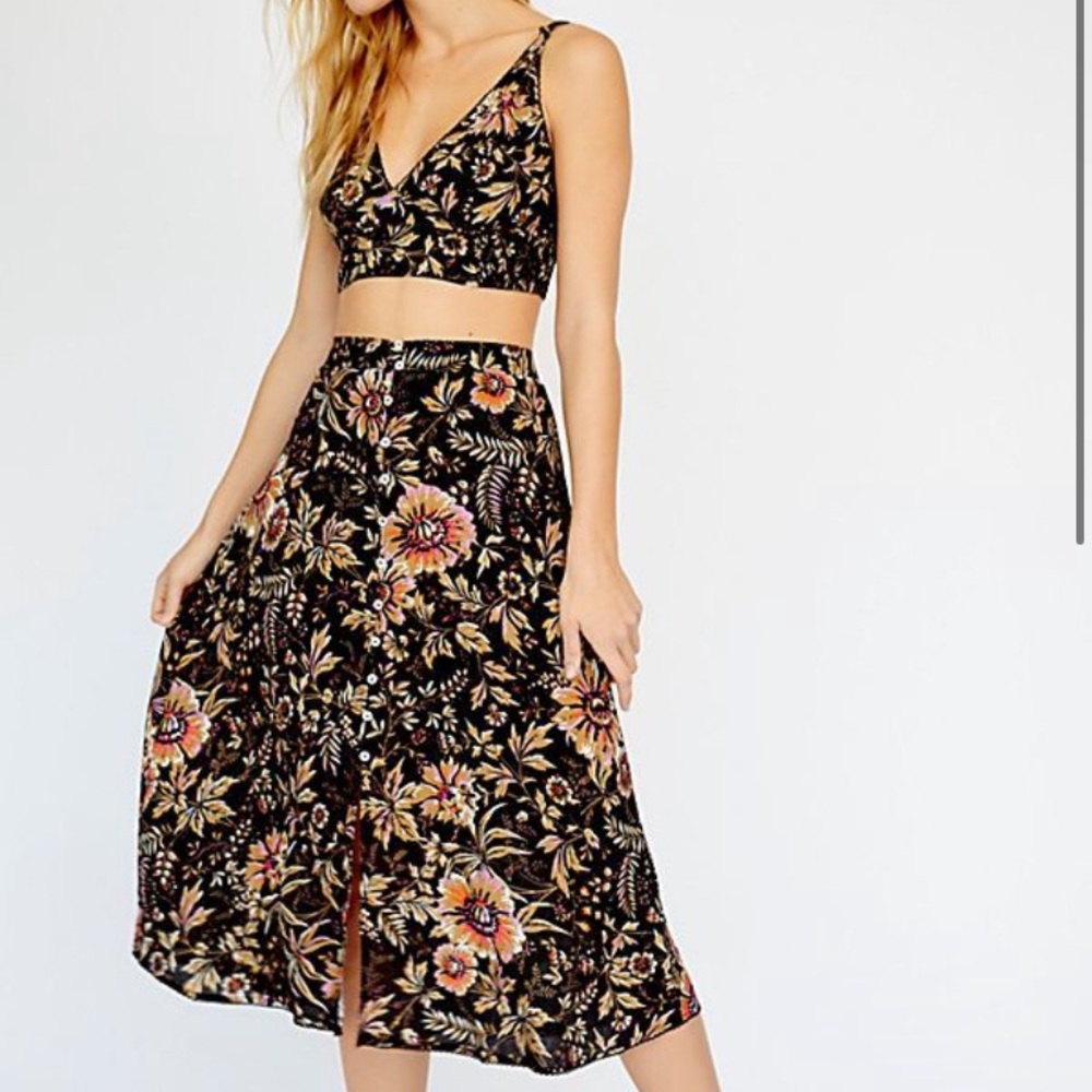 🌸Free people Allyson printed set size M